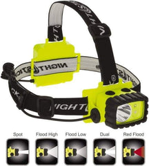 Bayco - LED Bulb, Hands-free Flashlight - Green Polycarbonate Body, AA Batteries - USA Tool & Supply