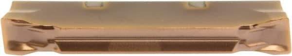 Sumitomo - 3002GCMR CG Grade AC530U, 0.1181102" Cutting Width Carbide Grooving Insert - 3/4" Max Depth of Cut, Right Hand, 0.2mm Corner Radius - USA Tool & Supply