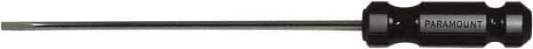 Paramount - 395mm OAL Cabinet Slotted Screwdriver - 300mm Blade Length, Round Shank, Acetate Handle - USA Tool & Supply