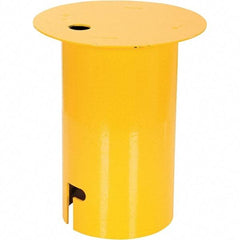 Vestil - 5-1/2" Sleeve Cover - Yellow, Steel, Smooth Surface - USA Tool & Supply