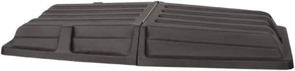 Wesco Industrial Products - 61" Long x 28-3/8" Wide x 7-1/2" High, Black Plastic Tilt Truck Lid - Use with Wesco 272575, 272576, 272577, 272578, 272579, 272580 - USA Tool & Supply