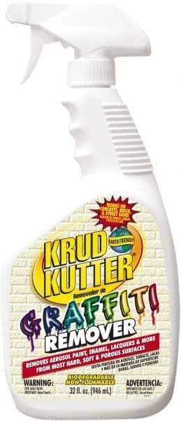 Krud Kutter - 32 oz Spray Bottle Graffiti/Vandal Mark Remover - VOC Content g/L 614, Removes Graffiti - USA Tool & Supply
