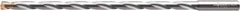 Walter-Titex - 3/16" 140° Solid Carbide Jobber Drill - None Finish, Right Hand Cut, Parabolic Flute, Straight Shank, 5.1969" OAL, Special Type Point - USA Tool & Supply