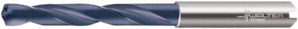 Walter-Titex - 0.382" 140° Solid Carbide Jobber Drill - TiAlN Finish, Right Hand Cut, Spiral Flute, Whistle Notch Shank, 4.0551" OAL, Special Type Point - USA Tool & Supply
