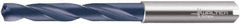 Walter-Titex - 0.52" 140° Solid Carbide Jobber Drill - TiAlN Finish, Right Hand Cut, Spiral Flute, Whistle Notch Shank, 4.8819" OAL, Special Type Point - USA Tool & Supply