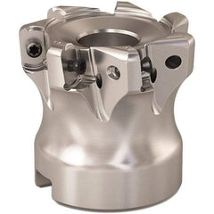 Seco - 1.653" Cut Diam, 0.9mm Max Depth, 0.629" Arbor Hole, 7 Inserts, LOHT06 Insert Style, Indexable Copy Face Mill - R220.21 Cutter Style, 1.574 High, Through Coolant, Series R220 - USA Tool & Supply
