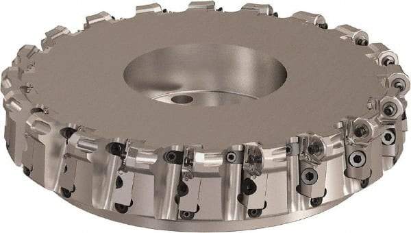 Seco - 315mm Cut Diam, 6mm Max Depth, 2.3622" Arbor Hole, 20 Inserts, ONMU09 Insert Style, Indexable Copy Face Mill - L220.48 Cutter Style, 3.1496 High, Series Doubleoctomill - USA Tool & Supply