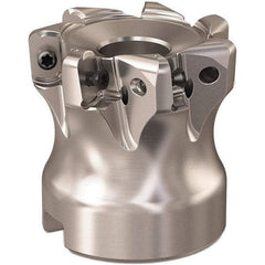 Seco - 40mm Cut Diam, 0.9mm Max Depth, 0.8661" Arbor Hole, 7 Inserts, LOHT06 Insert Style, Indexable Copy Face Mill - R220.21 Cutter Style, 1.5748 High, Series Doubleoctomill - USA Tool & Supply