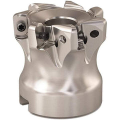 Seco - 35mm Cut Diam, 0.9mm Max Depth, 0.6299" Arbor Hole, 6 Inserts, LOHT06 Insert Style, Indexable Copy Face Mill - R220.21 Cutter Style, 1.378 High, Series Doubleoctomill - USA Tool & Supply