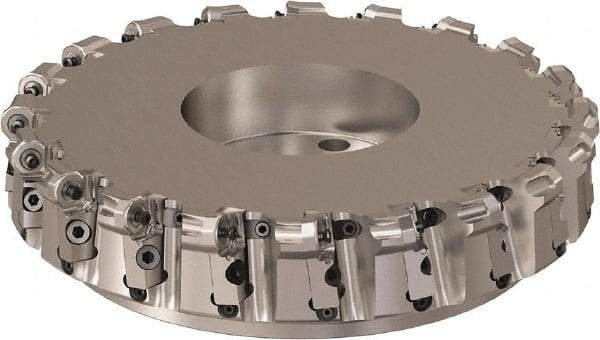 Seco - 315mm Cut Diam, 6mm Max Depth, 2.3622" Arbor Hole, 20 Inserts, ONMU09 Insert Style, Indexable Copy Face Mill - R220.48 Cutter Style, 3.1496 High, Series Doubleoctomill - USA Tool & Supply
