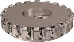Seco - 315mm Cut Diam, 6mm Max Depth, 2.3622" Arbor Hole, 20 Inserts, ONMU09 Insert Style, Indexable Copy Face Mill - R220.48 Cutter Style, 3.1496 High, Series Doubleoctomill - USA Tool & Supply