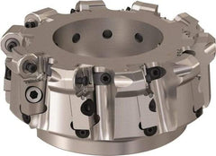 Seco - 6" Cut Diam, 6mm Max Depth, 2" Arbor Hole, 10 Inserts, ONMU09 Insert Style, Indexable Copy Face Mill - R220.48 Cutter Style, 3.1496 High, Series Doubleoctomill - USA Tool & Supply