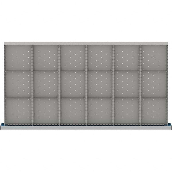 LISTA - 18-Compartment Drawer Divider Layout for 3.15" High Drawers - USA Tool & Supply