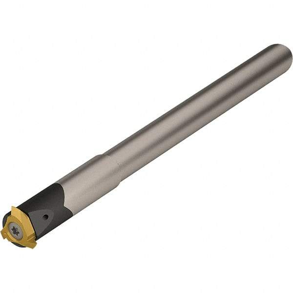 Vargus - CGMC, Internal or External, Right Hand, 40mm Max Depth of Cut, 18 to 40mm Groove Width, Indexable Grooving Tool Holder - 7VI Insert Compatibility, 8mm Shank Height, 8mm Shank Width, 115mm OAL, Through Coolant - USA Tool & Supply
