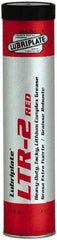 Lubriplate - 14.5 oz Cartridge Lithium Extreme Pressure Grease - Red, Extreme Pressure & High Temperature, 400°F Max Temp, NLGIG 2, - USA Tool & Supply