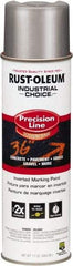 Rust-Oleum - 16 fl oz Silver Marking Paint - Solvent-Based Formula - USA Tool & Supply