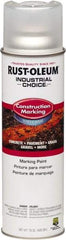 Rust-Oleum - 15 fl oz Clear Marking Paint - Water-Based Formula - USA Tool & Supply