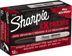 Sharpie - Black Permanent Marker - Fine Felt Tip, AP Nontoxic Ink - USA Tool & Supply