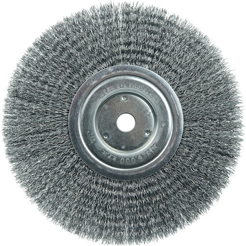 Vortec Pro 8″ Crimped Wire Wheel, .014″ Steel Fill, Narrow Face, 5/8″ Arbor Hole - USA Tool & Supply