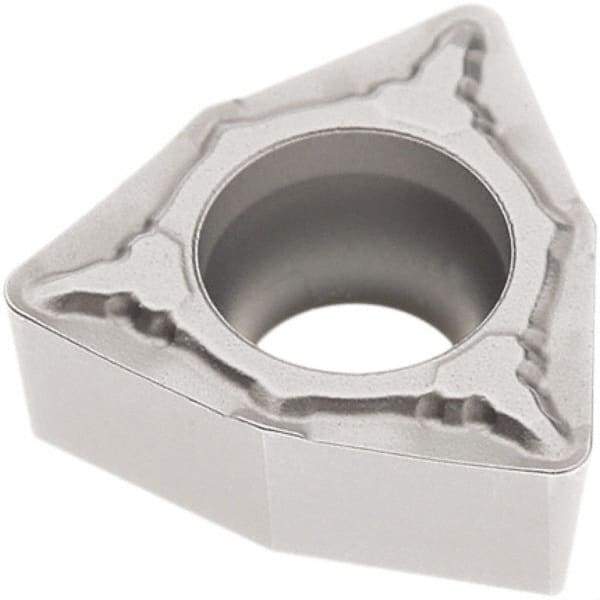 Seco - WCMT32.52 F1 Grade TP2501 Carbide Turning Insert - Al2O3 Finish, 80° Trigon, 3/8" Inscr Circle, 5/32" Thick, 1/32" Corner Radius - USA Tool & Supply