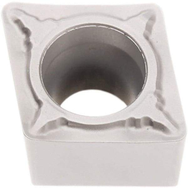 Seco - CCMT32.52 F1 Grade TP2501 Carbide Turning Insert - Al2O3 Finish, 80° Diamond, 3/8" Inscr Circle, 5/32" Thick, 1/32" Corner Radius - USA Tool & Supply