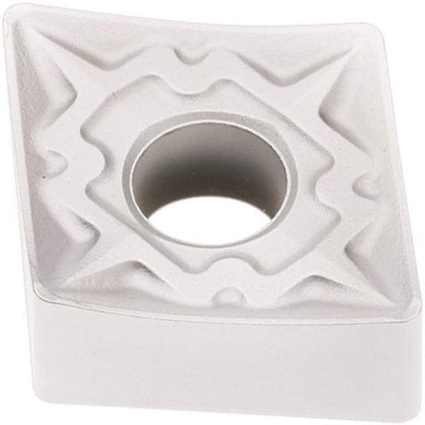 Seco - CNMM432 R6 Grade TP2501 Carbide Turning Insert - Al2O3 Finish, 80° Diamond, 1/2" Inscr Circle, 3/16" Thick, 1/32" Corner Radius - USA Tool & Supply