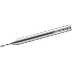 Walter-Prototyp - 1mm, 2 Flute, Single End, Solid Carbide, 0.1mm Corner Radius End Mill - 38mm OAL, 30° Helix, Right Hand Flute, 1mm LOC, Right Hand Cut, 2.5mm Extended Reach - USA Tool & Supply