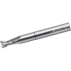 Walter-Prototyp - 12mm, 2 Flute, Single End, Solid Carbide, 1.5mm Corner Radius End Mill - 100mm OAL, 25° Helix, Right Hand Flute, 16mm LOC, Right Hand Cut, 50mm Extended Reach - USA Tool & Supply