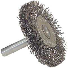 Vortec Pro 2″ Crimped Wire Wheel, .014″ Steel Fill, 1/4″ Stem - USA Tool & Supply
