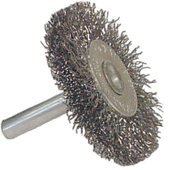 Vortec Pro 3″ Crimped Wire Wheel, Coarse Wire, 1/4″ Stem, Steel Wire - USA Tool & Supply