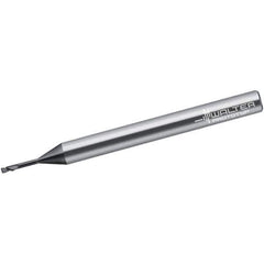 Walter-Prototyp - 0.8mm, 2 Flute, Single End, Solid Carbide, 0.05mm Corner Radius End Mill - 38mm OAL, 30° Helix, Right Hand Flute, 0.8mm LOC, Right Hand Cut - USA Tool & Supply