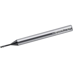 Walter-Prototyp - 2mm, 2 Flute, Single End, Solid Carbide, 0.2mm Corner Radius End Mill - 60mm OAL, 30° Helix, Right Hand Flute, 2mm LOC, Right Hand Cut, 10mm Extended Reach - USA Tool & Supply