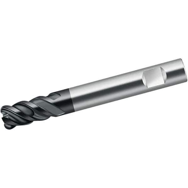 Walter-Prototyp - 20mm, 4 Flute, Single End, Solid Carbide, 2mm Corner Radius End Mill - 104mm OAL, 50° Helix, Right Hand Flute, 38mm LOC, Right Hand Cut - USA Tool & Supply