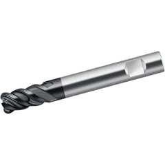 Walter-Prototyp - 10mm, 4 Flute, Single End, Solid Carbide, 1mm Corner Radius End Mill - 72mm OAL, 50° Helix, Right Hand Flute, 22mm LOC, Right Hand Cut - USA Tool & Supply