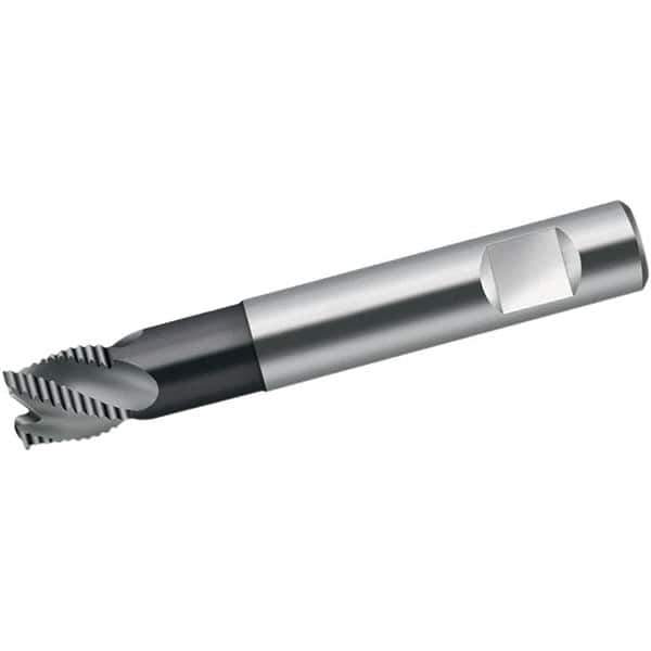Walter-Prototyp - 6mm Diam, 7mm LOC, 4 Flute Solid Carbide 0.35mm Corner Radius Roughing End Mill - TiAlN Finish, 54mm OAL, 6mm Shank Diam, Single End, Extended Reach, 40° Helix - USA Tool & Supply