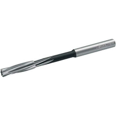 Walter-Titex - 9.9mm Cobalt 6 Flute Chucking Reamer - Spiral Flute, 10mm Straight Shank, 38mm Flute Length, 133mm OAL - USA Tool & Supply