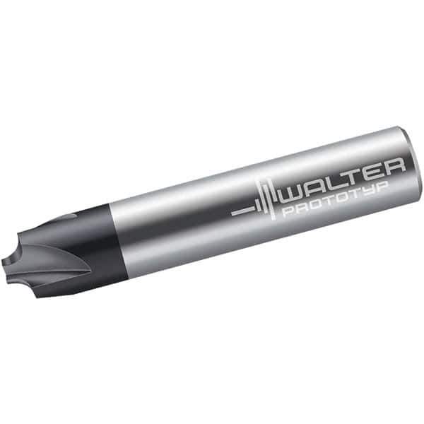 Walter-Prototyp - 3/16" Radius, 3/4" Mill Diam, 4 Flute Solid Carbide Corner Rounding End Mill - Single End, TiAlN Finish, 4" OAL, 19.05mm Shank Diam - USA Tool & Supply