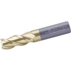 Walter-Prototyp - 8mm, 3 Flute, Single End, Solid Carbide, 0.16mm Corner Radius End Mill - 63mm OAL, 45° Helix, Right Hand Flute, 18mm LOC, Right Hand Cut, 25mm Extended Reach - USA Tool & Supply
