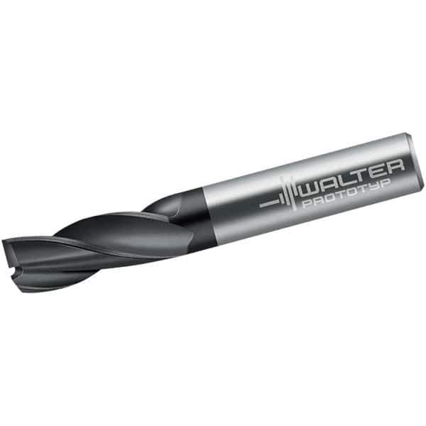Walter-Prototyp - 5mm, 16mm LOC, 6mm Shank Diam, 57mm OAL, 3 Flute, Solid Carbide Square End Mill - Single End, Diamond Finish, Spiral Flute, 30° Helix, Centercutting, Right Hand Cut, Right Hand Flute - USA Tool & Supply