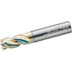 Walter-Prototyp - 14mm, 3 Flute, Single End, Solid Carbide, 0.5mm Corner Radius End Mill - 83mm OAL, 45° Helix, Right Hand Flute, 22mm LOC, Right Hand Cut, 36mm Extended Reach - USA Tool & Supply
