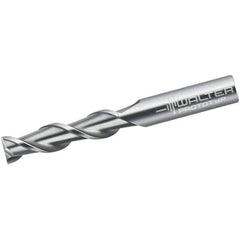 Walter-Prototyp - 16mm, 65mm LOC, 16mm Shank Diam, 130mm OAL, 2 Flute, Solid Carbide Square End Mill - Single End, Uncoated, Spiral Flute, 45° Helix, Centercutting, Right Hand Cut, Right Hand Flute - USA Tool & Supply