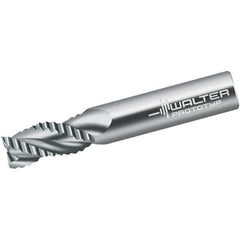 Walter-Prototyp - 16mm Diam, 32mm LOC, 3 Flute Solid Carbide Roughing Square End Mill - Uncoated, 92mm OAL, 16mm Shank Diam, Single End, Centercutting, 40° Helix - USA Tool & Supply