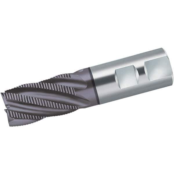 Walter-Prototyp - 12mm Diam, 26mm LOC, 3 Flute Powdered Metal Roughing Square End Mill - AlCrN Finish, 83mm OAL, 12mm Shank Diam, Single End, Extended Reach, Centercutting, 35° Helix - USA Tool & Supply