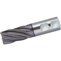Walter-Prototyp - 8mm Diam, 19mm LOC, 3 Flute Powdered Metal Roughing Square End Mill - AlCrN Finish, 69mm OAL, 10mm Shank Diam, Single End, Centercutting, 35° Helix - USA Tool & Supply