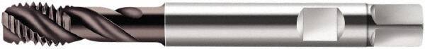 Walter-Prototyp - M20x2.50 Metric 4 Flute 6HX Modified Bottoming Spiral Flute Tap - Cobalt, Hardlube Finish, 140mm OAL, Right Hand Flute, Right Hand Thread, Series S2056312 - USA Tool & Supply