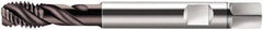 Walter-Prototyp - M20x2.50 Metric 4 Flute 6HX Modified Bottoming Spiral Flute Tap - Cobalt, Hardlube Finish, 140mm OAL, Right Hand Flute, Right Hand Thread, Series S2056312 - USA Tool & Supply