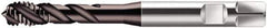 Walter-Prototyp - M12x1.50 Metric Fine 3 Flute 6HX Modified Bottoming Spiral Flute Tap - Cobalt, Hardlube Finish, 100mm OAL, Right Hand Flute, Right Hand Thread, Series S2156302 - USA Tool & Supply