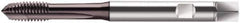Walter-Prototyp - M5x0.80 Metric, 3 Flute, Hardlube Finish, Cobalt Spiral Point Tap - Plug Chamfer, Right Hand Thread, 70mm OAL, 8mm Thread Length, 6mm Shank Diam, 6HX Class of Fit, Series S2021302 - Exact Industrial Supply