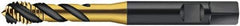 Walter-Prototyp - M12x1.50 Metric Fine 3 Flute 6HX Modified Bottoming Spiral Flute Tap - Cobalt, TiN Finish, 100mm OAL, Right Hand Flute, Right Hand Thread, Series S2156305 - USA Tool & Supply