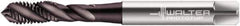 Walter-Prototyp - M10x1.50 Metric 3 Flute 6GX Modified Bottoming Spiral Flute Tap - Powdered Metal, Hardlube Finish, 100mm OAL, Right Hand Flute, Right Hand Thread, Series EP2053302 - USA Tool & Supply